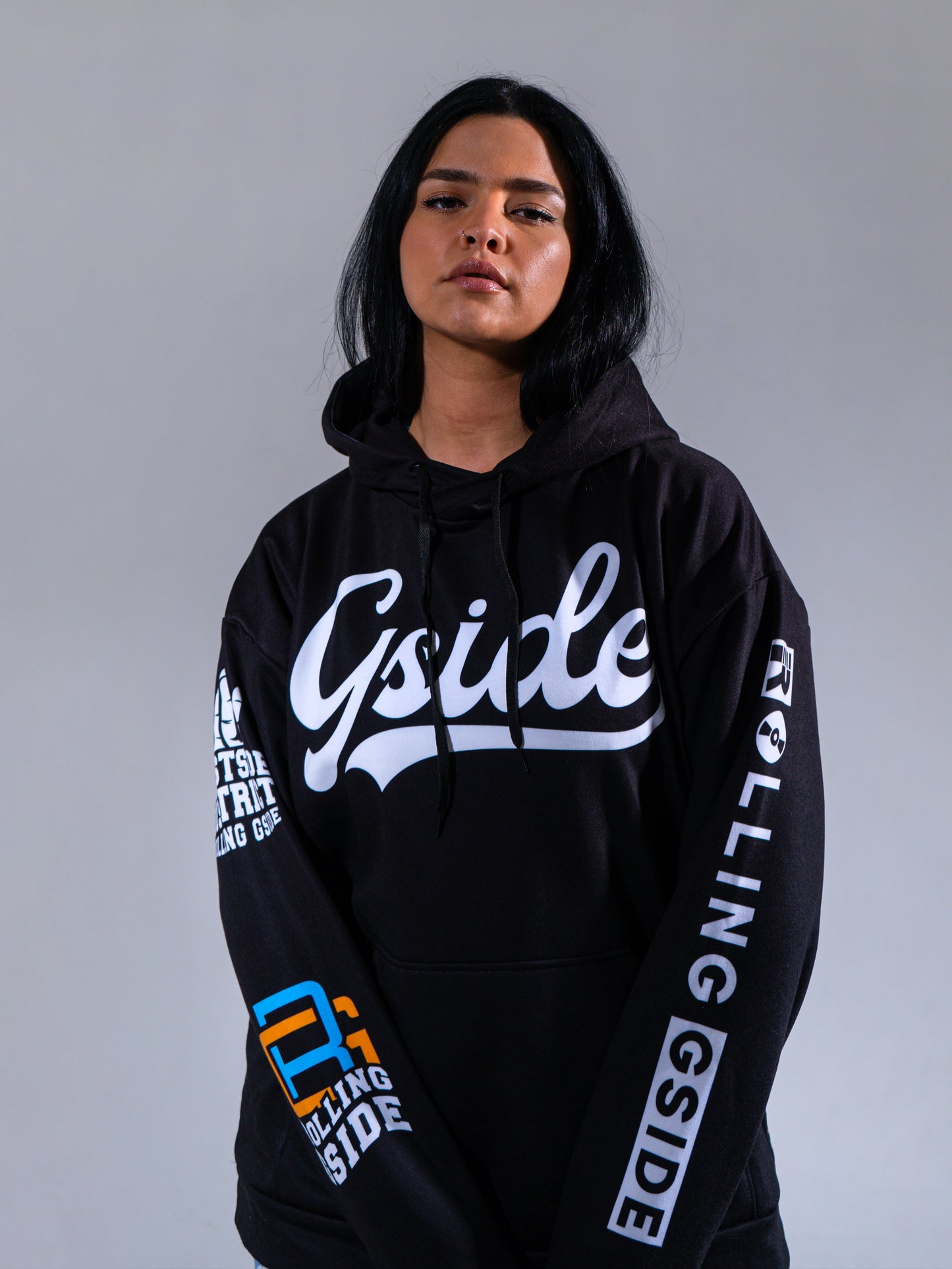 Rollin Down The Street Hoodie - Midnight Black