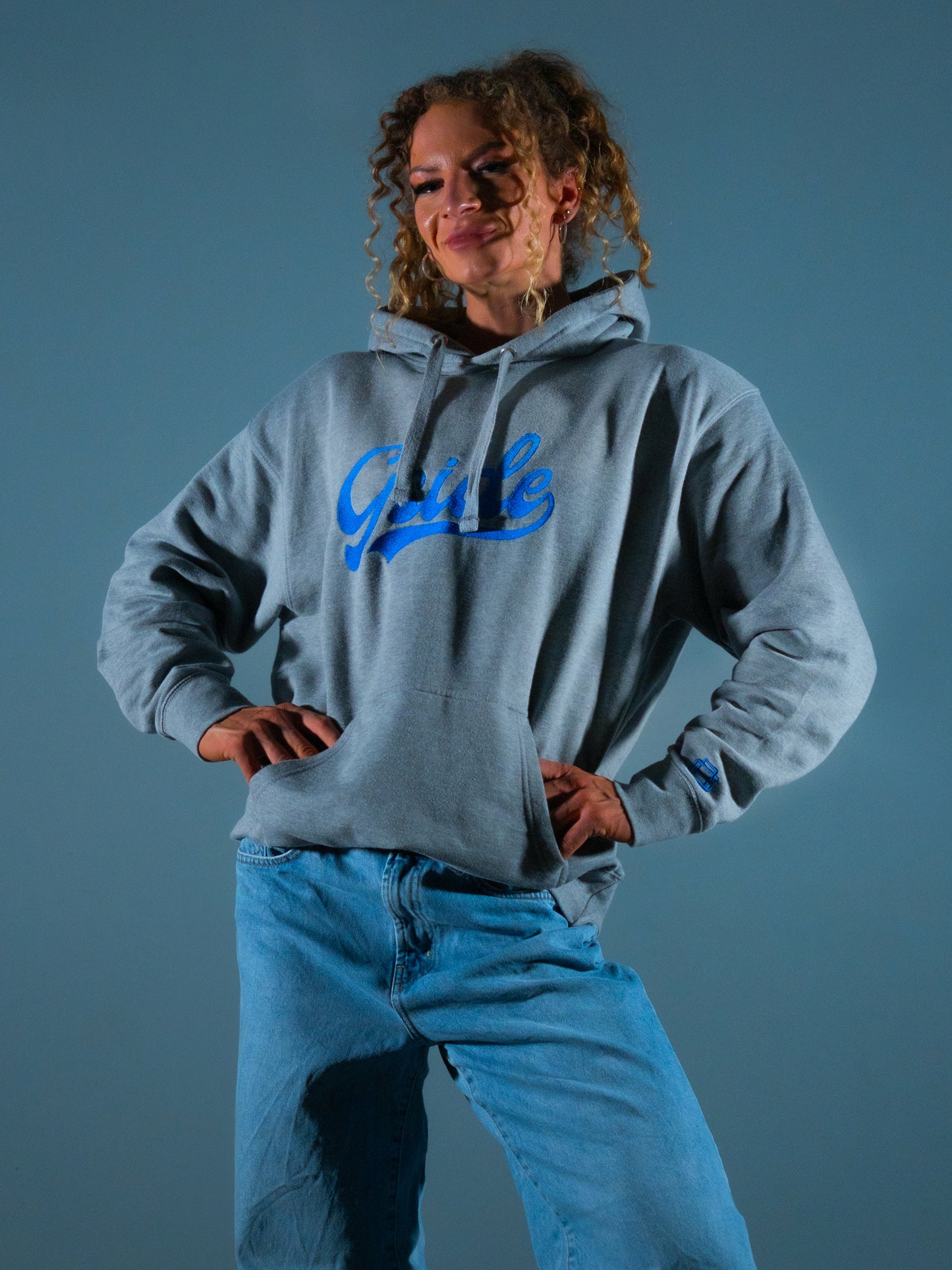 Gside Classic Hoodie Bestickt - Blue