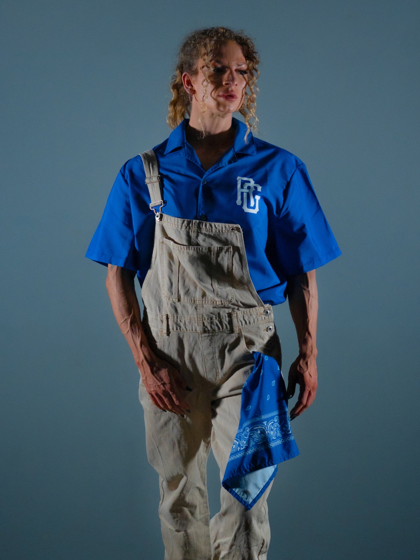 Rolling Gside Hemd - Mid Blue