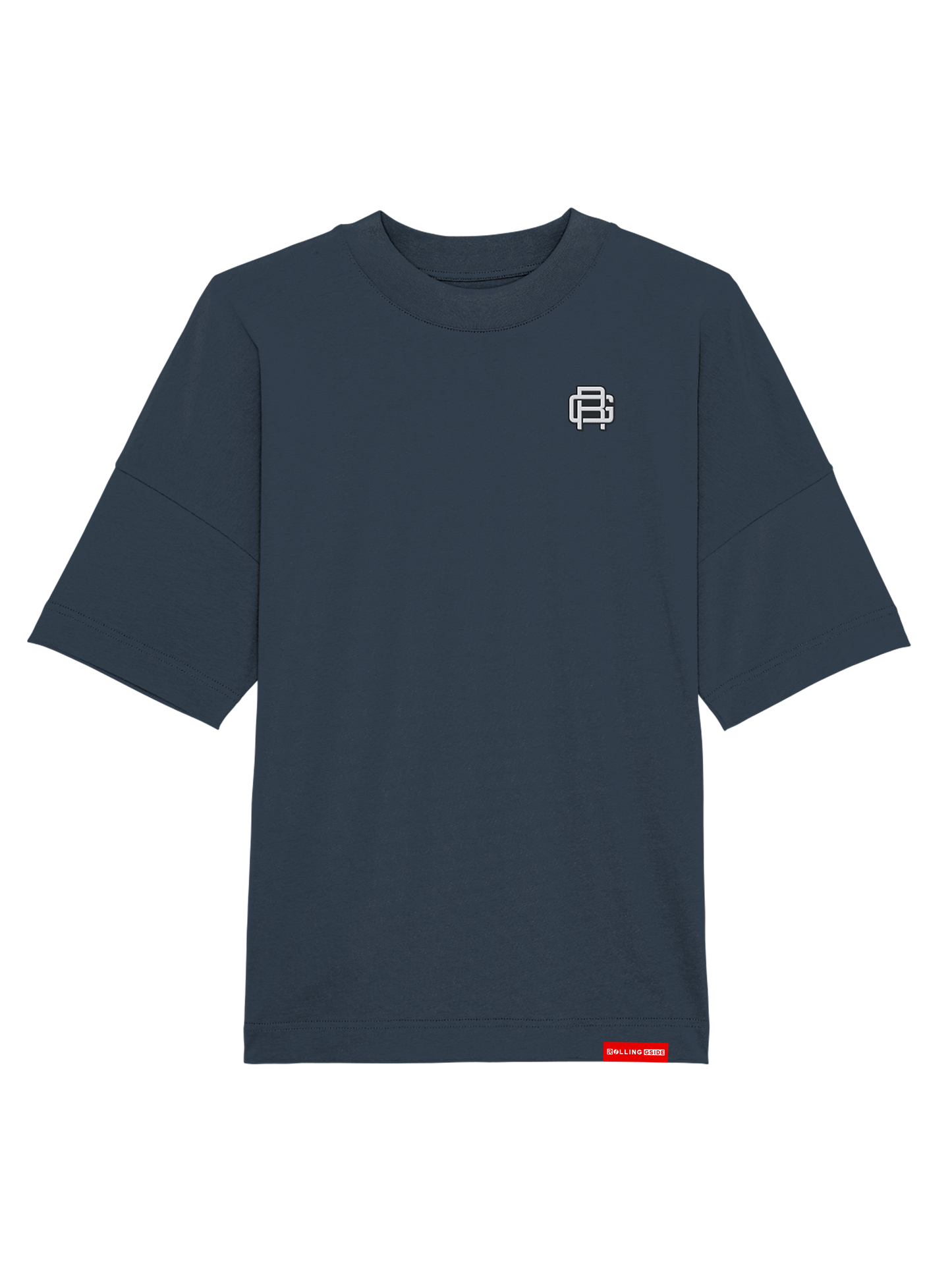 Rolling Gside Crew Oversize T-Shirt Bestickt