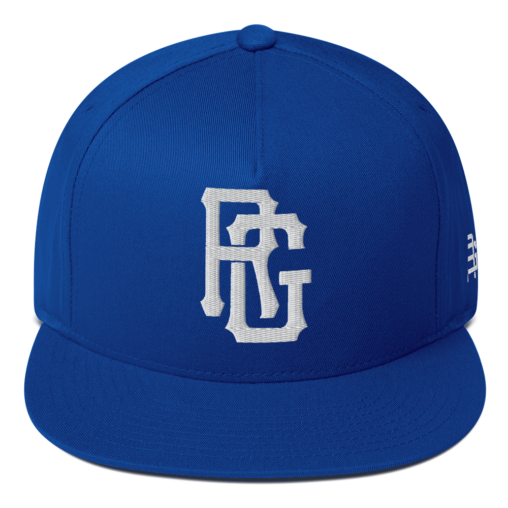 Rolling Gside Snapback - Royal Blue/White