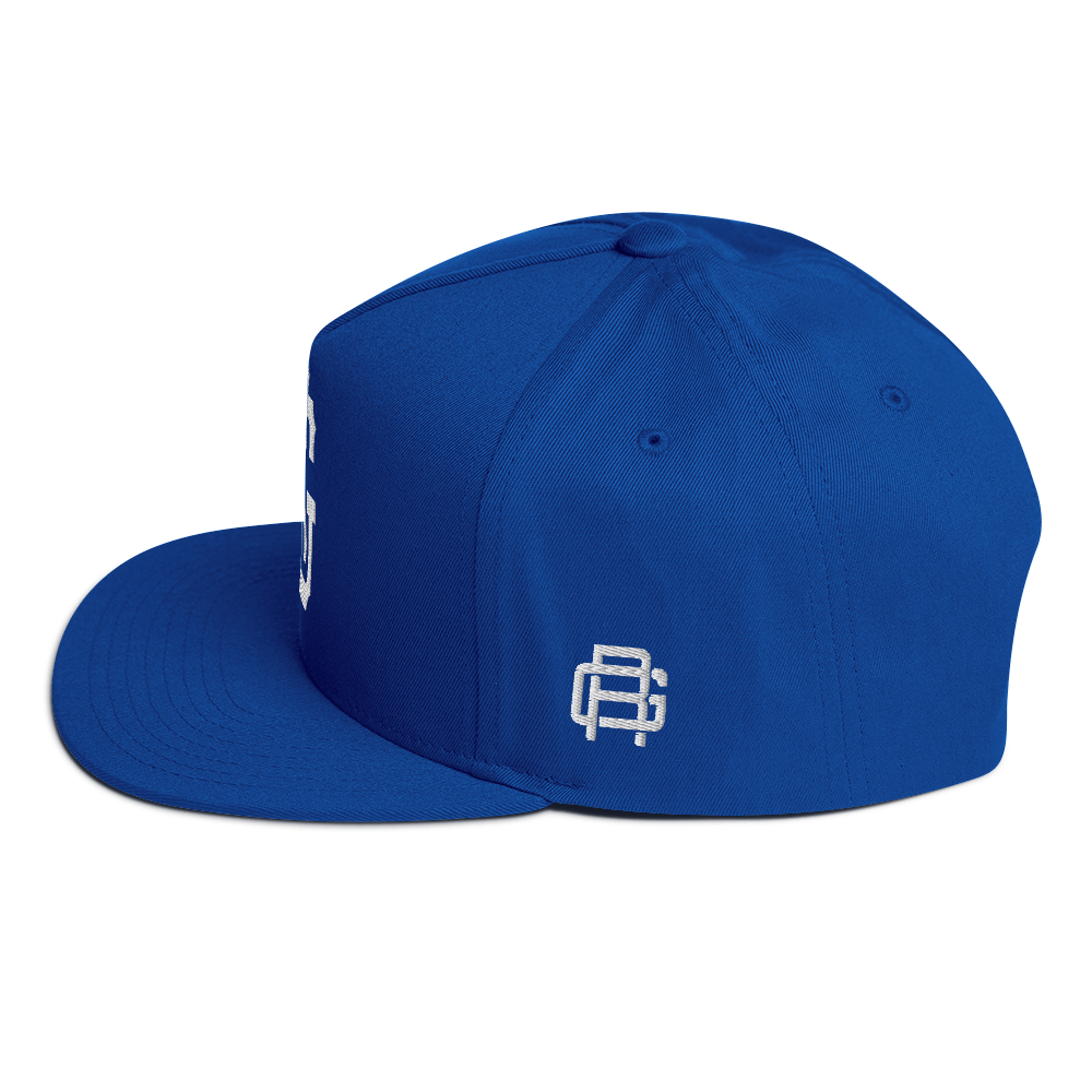 Rolling Gside Snapback - Royal Blue/White
