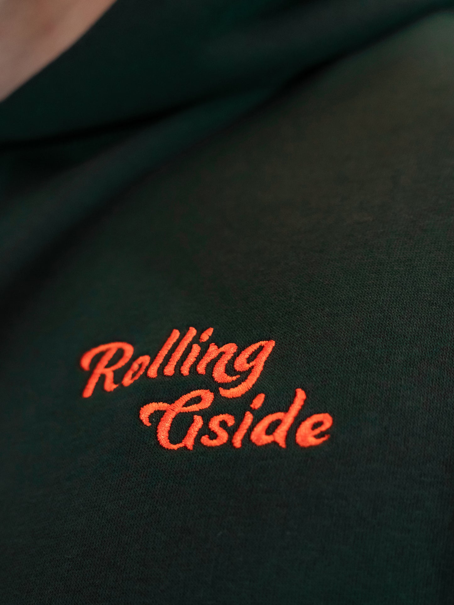 Rolling Gside Oversized Hoodie - Pine Green