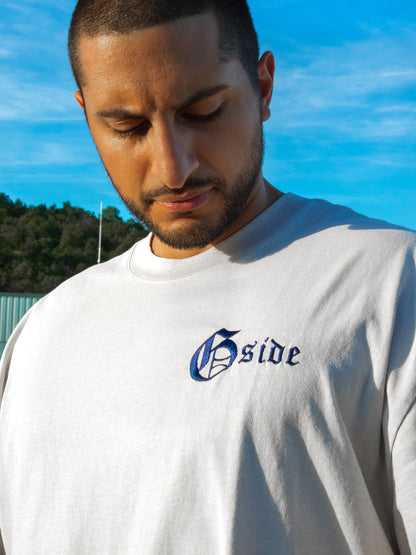 Gside Oversize T-Shirt Bestickt (Navy Blue)