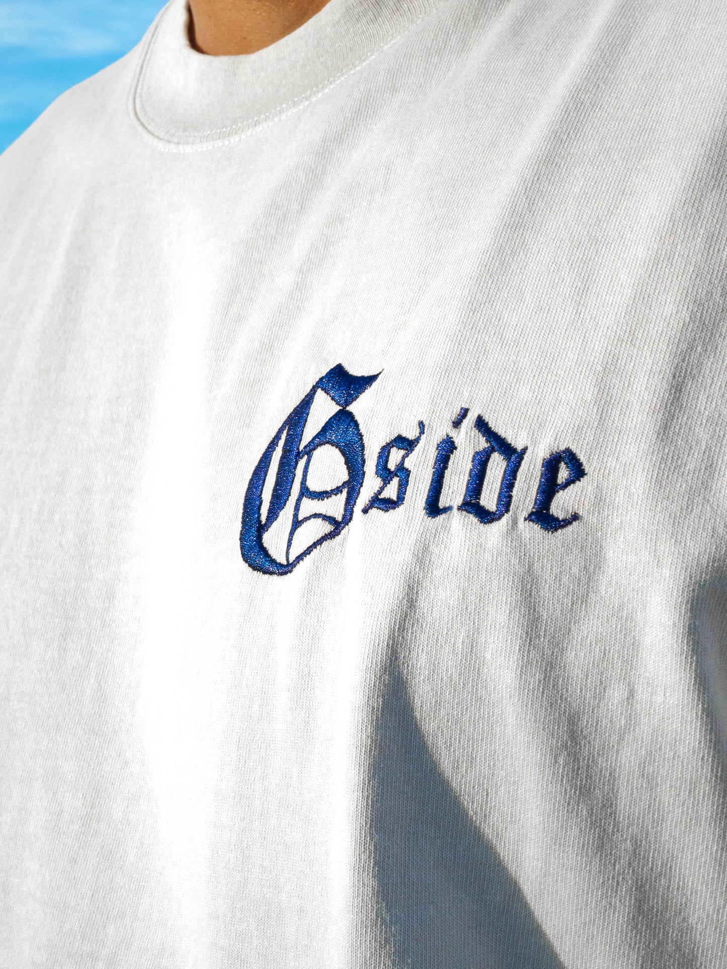 Gside Oversize T-Shirt Bestickt (Navy Blue)