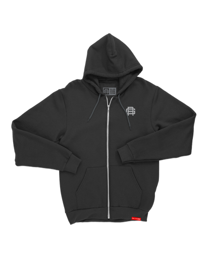 Embroidered Rolling Gside Crew Zip Hoodie